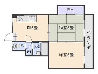 山下ハイツ【3階】の間取り