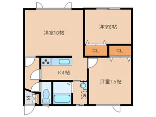 ベルハウス【1階】の間取り