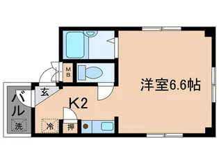 プチフ-ル木津屋橋【3階】の間取り