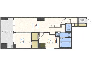 MODENA FINEST(モデナフィネスト)【3階】の間取り