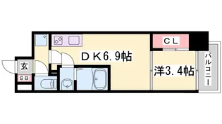 SDグランツ神戸ランドマーク【4階】の間取り