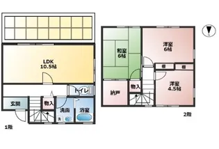 奈良県奈良市朱雀1【一戸建】の間取り