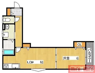 クリエオーレ焼野【1階】の間取り