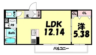 BOWLZ KOBE 兵庫町【2階】の間取り