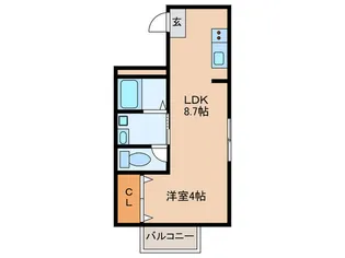 Lana hale野崎【2階】の間取り