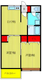 パールハイツ【3階】の間取り