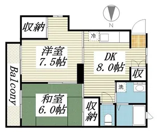 嶋本マンション【3階】の間取り