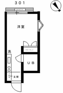 池上マンション【3階】の間取り