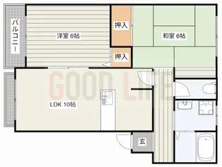 兵庫県加古川市野口町坂井【アパート】の間取り