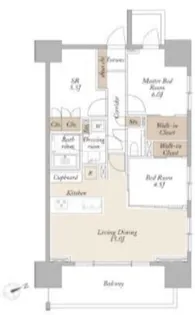 ライトテラス新宿御苑【17階】の間取り