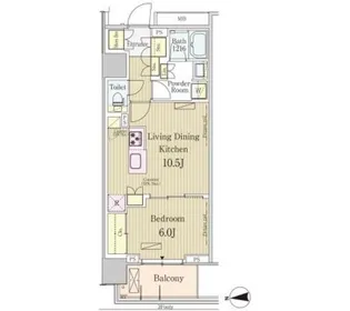 パークアクシス池田山【9階】の間取り