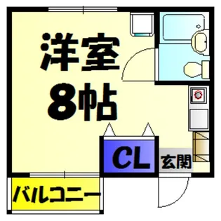 大嶋コーポ【3階】の間取り