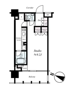 イクサージュ目黒【4階】の間取り