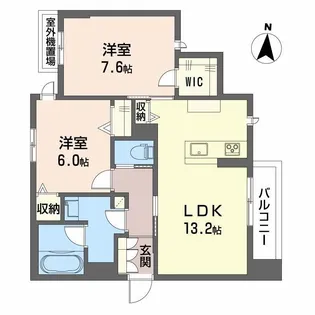Calmier河原町【2階】の間取り