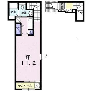 プライム・スクエア光の森【2階】の間取り