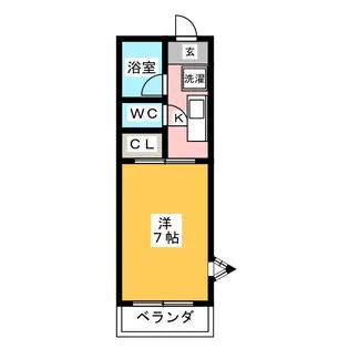 ハイツ石塚【2階】の間取り