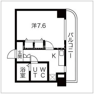ドミール桜川【6階】の間取り