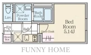 東京都世田谷区三軒茶屋1【マンション】の間取り