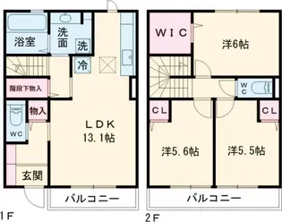 セントラルコートIIの間取り