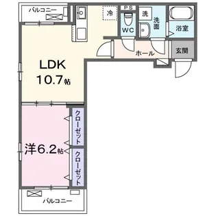 プリムローズ 野村【3階】の間取り