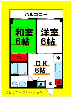 パークサイド関【3階】の間取り
