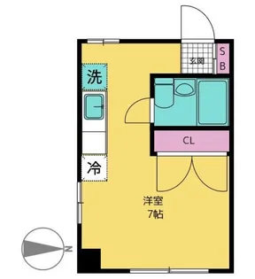 浅見コーポ【3階】の間取り