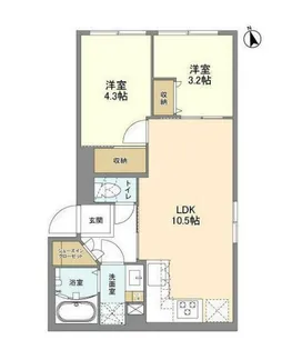 東京都新宿区戸山1【マンション】の間取り