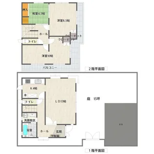 埼玉県狭山市狭山台4【一戸建】の間取り