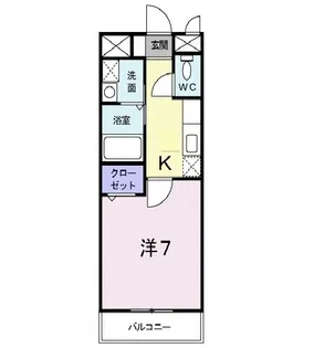 Riverside昶【2階】の間取り