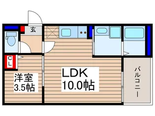 仮)砂新田新築AP II【1階】の間取り