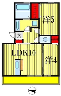 千葉県船橋市旭町1【アパート】の間取り