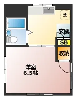 鷲山マンション【2階】の間取り