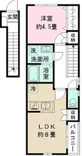 東京都新宿区大京町【アパート】の間取り