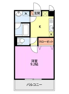 ベロウベント【3階】の間取り