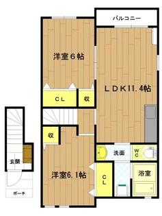 ヴィラーレ【2階】の間取り