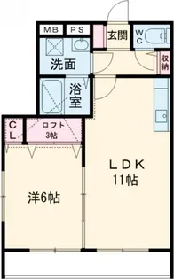 ジュールエストII【1階】の間取り