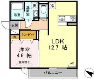セジュール長江【2階】の間取り