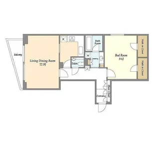 KWレジデンス桜新町【1階】の間取り