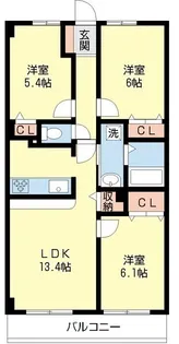ベルサンモール【1階】の間取り