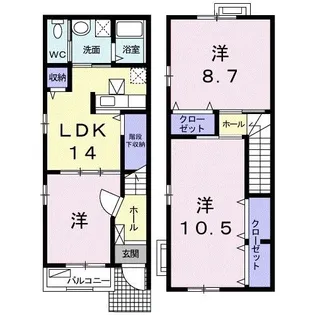 パークサイド【1階】の間取り