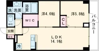 KDXレジデンス上板橋【1階】の間取り