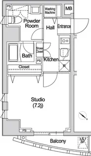 カーサスプレンディッド赤坂7丁目【2階】の間取り