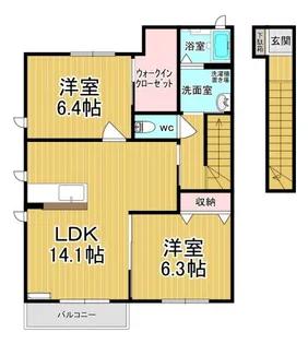 ヴィヴァーチェII【2階】の間取り