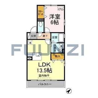 リトルステージI【2階】の間取り