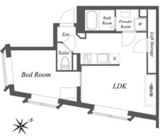 EXAM中目黒III【4階】の間取り