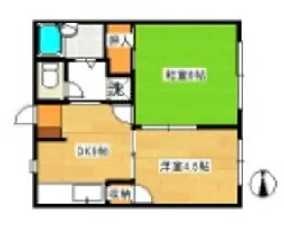 オークヒルズ A【2階】の間取り