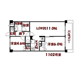 東京都足立区千住橋戸町【マンション】の間取り