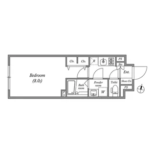 ルネサンスコート池袋【2階】の間取り