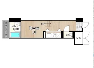 U residence 弁天町【3階】の間取り