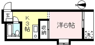 ディアパレス西生田【1階】の間取り